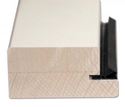 JW Blendrahmen unverleimt Fichte weiss ummantelt 45/90mm ähnl. RAL 9010 RL 200 x 80,2cm - Band links