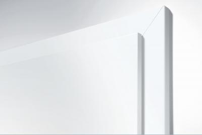 DANA Futterzarge F97 Weisslack 9016 für Türe gefälzt DIN-Falz 25,5/13 mm (BAND LINKS)