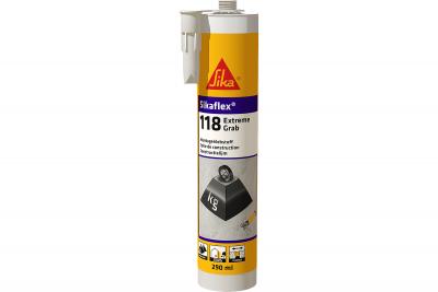 Sikaflex 118 Extreme Grab weiss hochleistungsfähiger Bau- und Montagekl. Kartusche à 290ml (paketweise)