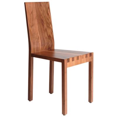 Thöni Stuhl Purismus Modell 6500 Eiche lackiert / Holzsitz Dim. H 90 T 41 B 41