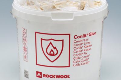 Flumroc Conlit Fix feuerfester und nicht brennbar, Wasserglas Kaolin Kleber Inhalt pro Eimer 18Schl. à 1kg