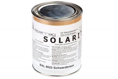 Kantenschutzfarbe braun für Fahrzeugplatten Solarit Dose a 1,400 kg