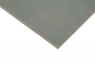 Sperracolor PLAC 9mm längsfurniert Birke Schälfurnier gestürzt A/B farbig Silver Grey ca. RAL 7001 (32/Pal.)