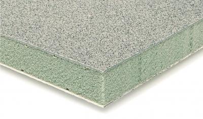 Terrazza Maxi 31 Balkonplatte steingrau RAL 7030 besandet, PET-Schaumkern (12/Pal.)