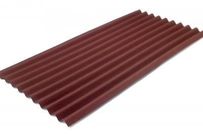Onduline Bitumenplatten 95/37 gewellt rot