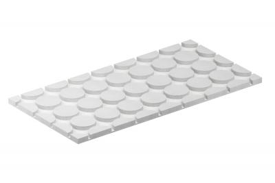 Fermacell Therm25 125 Fussbodenheizelem. rund, allseit. profiliert Nutabst. 125mm (70/Pal.)