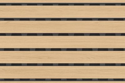 Akustikpaneele Slimline Trend Kollektion geschlitzt 16/3, Träger MDF B2 schwarz H3157 ST12 Vicenza Eiche Paket a 2,138 m2 (4 Stk/Pak.) (32/Pal.)