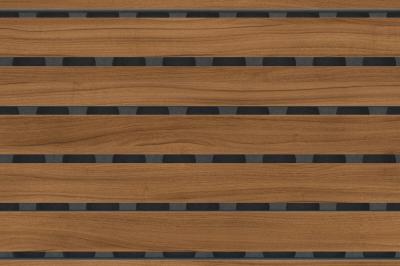 Akustikpaneele Slimline Trend Kollektion geschlitzt 16/3, Träger MDF B2 schwarz Dijon Nussbaum naturhell Paket a 2,138 m2 (4 Stk/Pak.) (32/Pal.)
