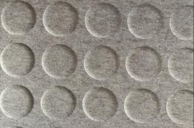 Whisperwool Akustik-Paneel Polka 12-17mm aus Schafwolle (900 x 900 mm) naturweiss