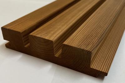 ThermoWood Kiefer Fassade Grete mit Nut / Kamm (Deckmass 132mm)