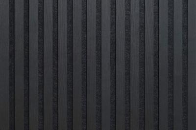 Küng Akustikpaneele Salus Collection Eiche dunkel furniert lackiert geschl. MDF schwarz, Filz schwarz