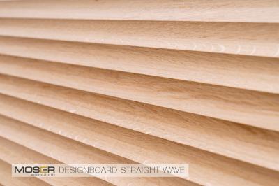 Moser 1S Designboards Eiche Natur Pur exklusive Optik, Qualität A/AB Straight Wave