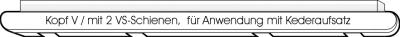 Wetrag ECO Kopfabschluss weiss zu Vorhangbrett mit 2 VS 57