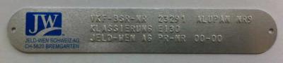 Kellpax - Brandschutzplakette VKF-Nr 23291 (Alupan Norm)