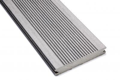 Forexia Terrassenprofile gerillt Elégance Vollprofil 4000x138x23 Grau